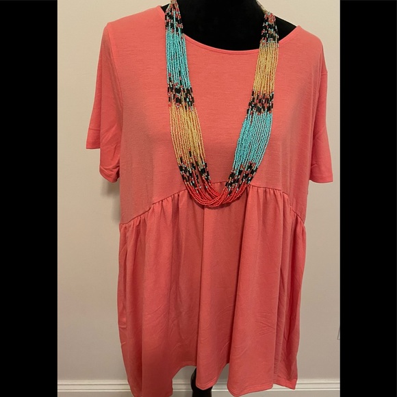 🎉❤️ NEW Kayla Coral Top Size 3X - Picture 1 of 2